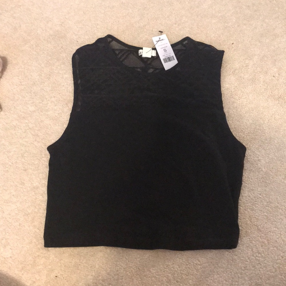 high neck crop top